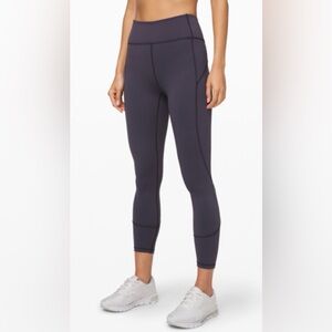 Lululemon IN MOVEMENT TIGHT, 25", Everlux fabric in Moonwalk